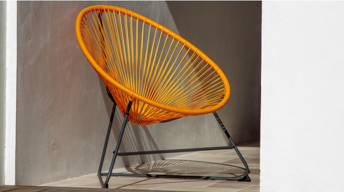 chaise polo orange